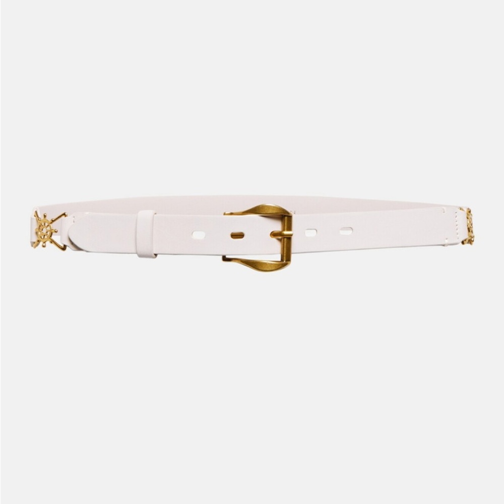 NEW NWT Zimmerman Nautical leather belt M/L